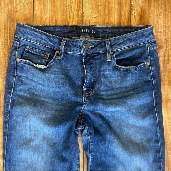 LEVEL 99 Women’s Blue High Rise Bootcut Parkside Denim Jeans Size 30 - Picture 2 of 13